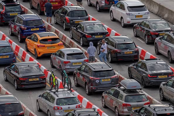 Traffic at Port of Dover (Photo by Stuart Brock/Anadolu Agency via Getty Images)