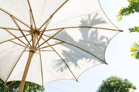 Use a parasol to create shade in the garden