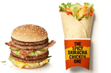 The Double Big Mac and Spicy Sriarcha Wrap are also coming to the menu.