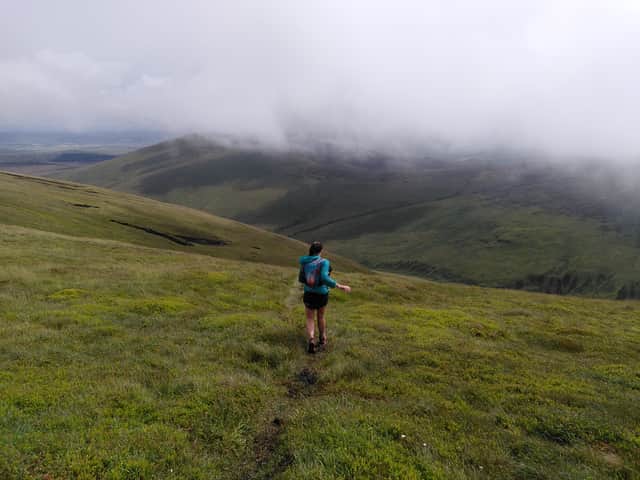 Runners must climb The Cheviot, before dropping down to the valley then scaling Hedgehope.