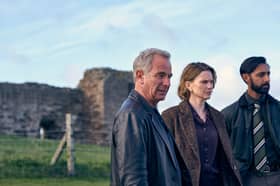 Robson Green, Liz White and Gurjeet Singh star in The Northumbria Mysteries.