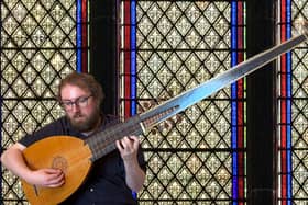 Lutenist Eric Thomas performing at the Berwick Parish Church on Saturday 24th October. 