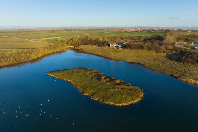 Hauxley from the air.