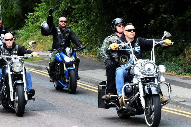 Bikers attended from across the country for the 'final ride'.
