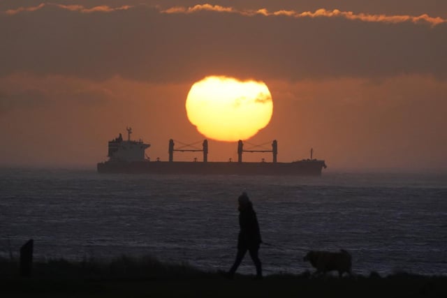 The sun rises over Whitley Bay in North Tyneside before Storm Dudley arrived to do its worst. Weather warnings are in place across the North East with more to come on Friday as Storm Eunace heads in.