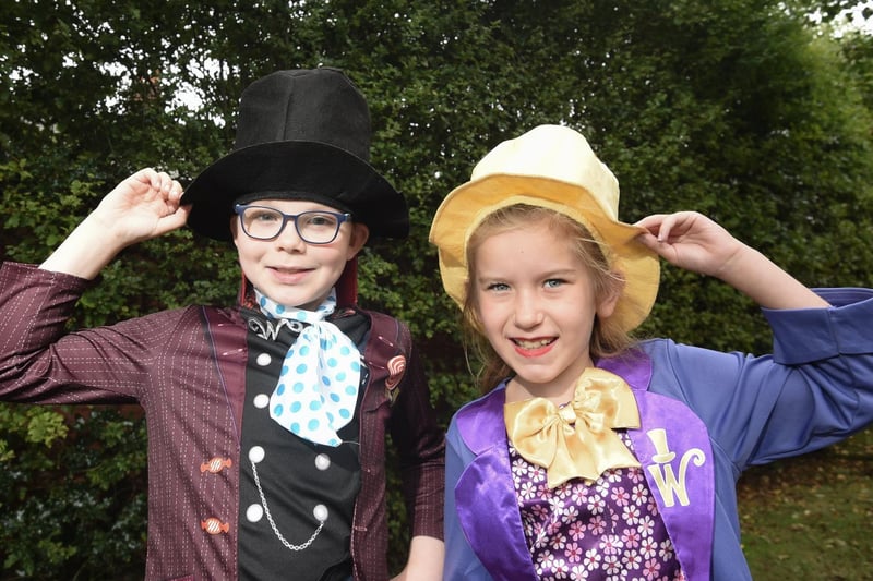 Quinn Bibby-Sale and Laila Harris as Willy Wonka.
