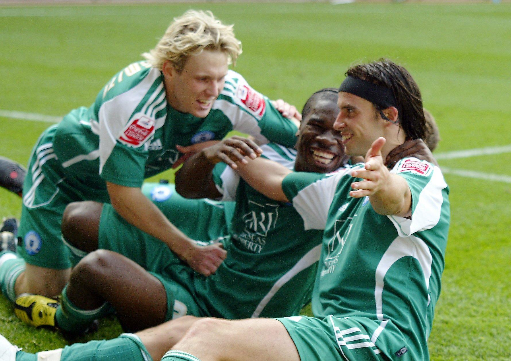 Three great Posh buys, from left, Craig Mackail-Smith, Aaron Mclean, George Boyd.