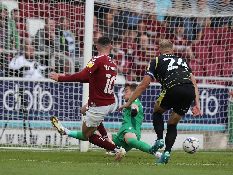 Added extra impetus and drive off the bench and finally made the most of one of his many openings, though it was Hoskins who nabbed the goal after his shot was smothered off the line... 7
