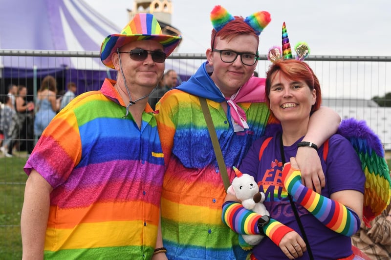 Another family showing support to the LGBTQ+ community