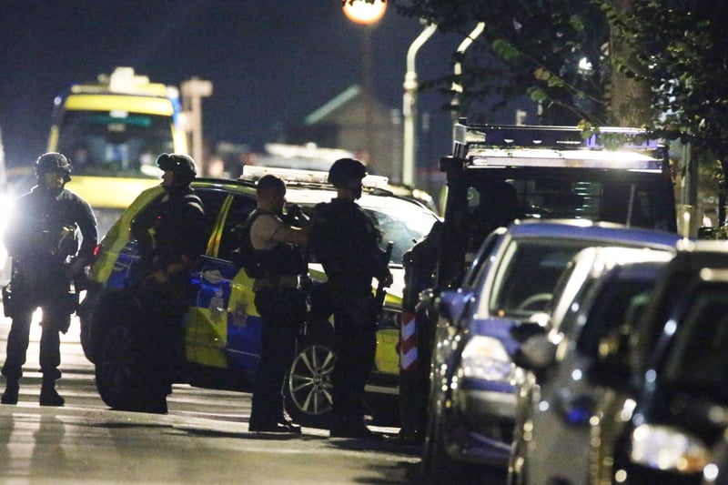 Armed police responded to reports of gunshots on a road in Hove on Sunday night (September 19). SUS-210920-090943001