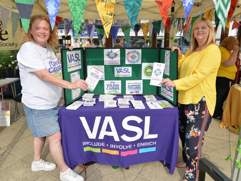 Lisa Jones, carers' wellbeing officer, and Julia Synnott, business support manager of VASL.