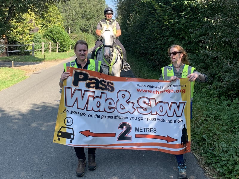 The Pass Wide and Slow Campaign took place in Ditchling on Saturday (September 18).
