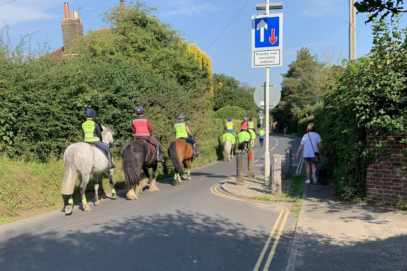 The Pass Wide and Slow Campaign took place in Ditchling on Saturday (September 18).