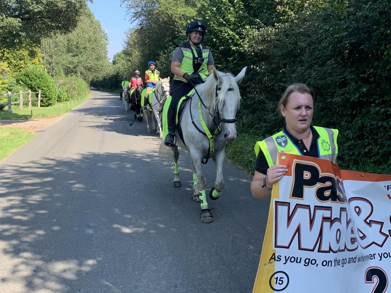 The Pass Wide and Slow Campaign took place in Ditchling on Saturday (September 18).