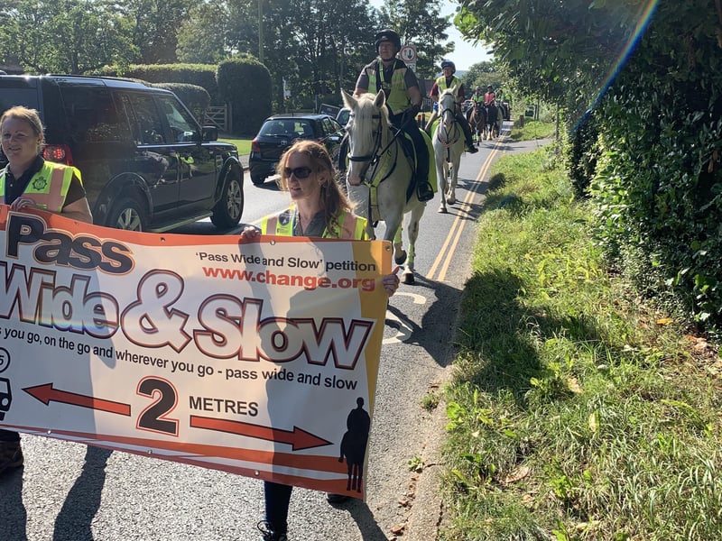 The Pass Wide and Slow Campaign took place in Ditchling on Saturday (September 18).