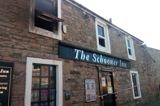 The Schooner Inn has been extensively damaged by the blaze