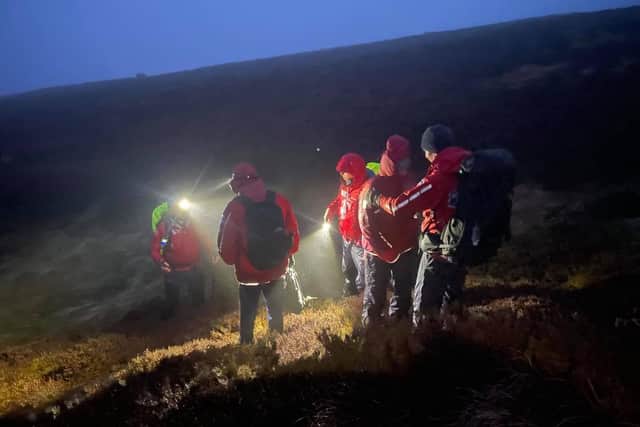 Northumberland National Park Mountain Rescue Team and their North of Tyne colleagues worked into the hours of darkness to help the walkers.
