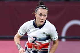Lucy Bronze playing for Team GB. Photo by Masashi Hara/Getty Images.