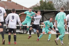 Action from Ashington's home match against Guisborough on Saturday. Picture: Ian Brodie