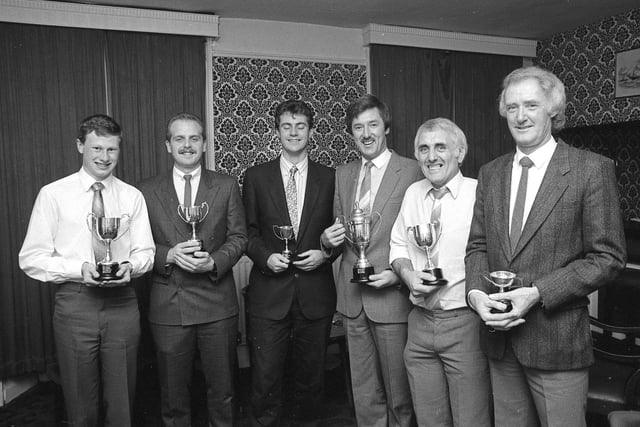 Members of Alnmouth and Lesbury Cricket Club held their annual dinner at the Schooner Hotel in 1989.