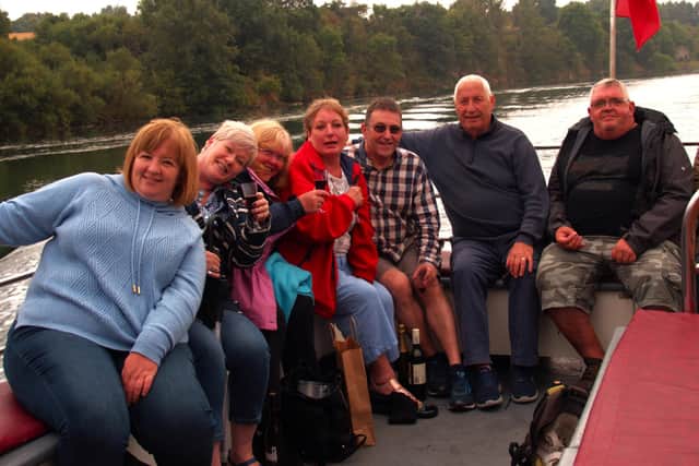 Friends of Berwick Rotary enjoy calm waters on the Tweed.