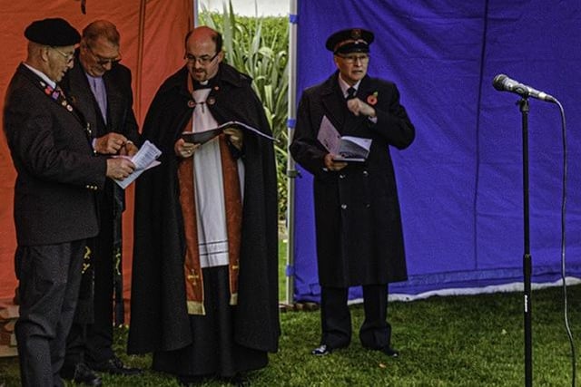 Religious and military representatives gave readings.