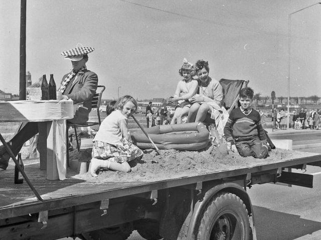 The parade included lots of different floats.