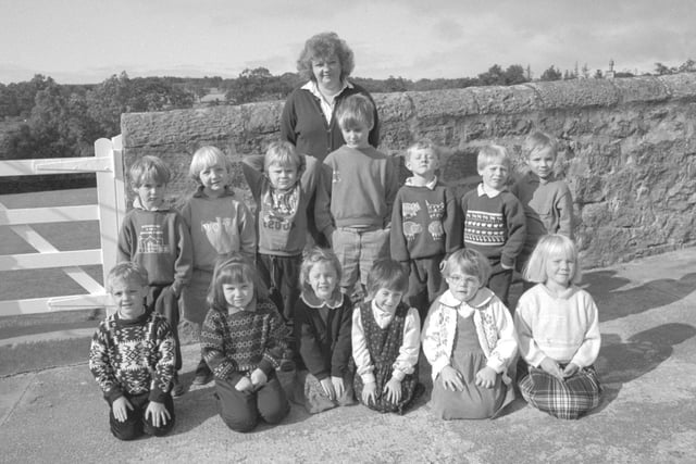 Eglingham First School new starters in 1992.