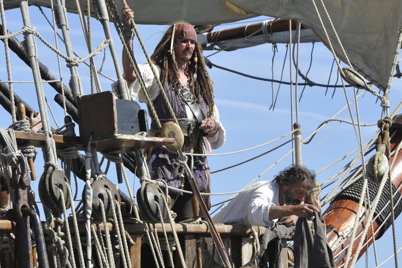 Captain Jack Sparrow on board Shtandart.