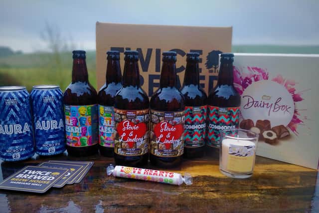 Twice Brewed is offering a Valentine's-themed package.