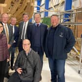 Members of the House of Commons Environmental Audit Select Committee on their visit to the Blyth Tall Ship project.