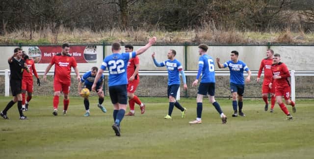 Tweedmouth Rangers in action earlier this season. They drew at Craigroyston on Saturday (May 6). Picture: Tweedmouth Rangers
