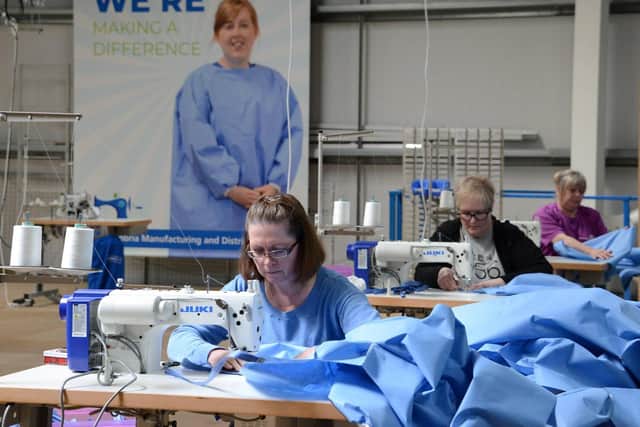 Protective gowns are making their way to front line teams in the trust and across the region - thanks to the opening of the new manufacturing and distribution hub in Cramlington.