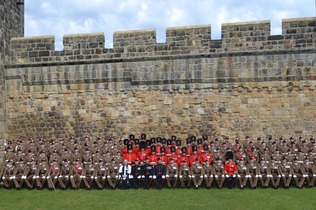 Line-up at Alnwick Castle.