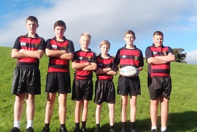 Duchess’s Community High School U14 area rugby boys chosen to represent north Northumberland in 2013. Joe Tudor, Dan Phillips, Nick Robertson, Tom Harrop, Olli Tulip and Rory Davidson.