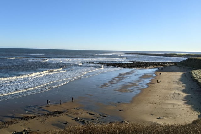 ​This beautiful picture of Alnmouth beach on a bright winter’s day was sent in by Gill Battye.