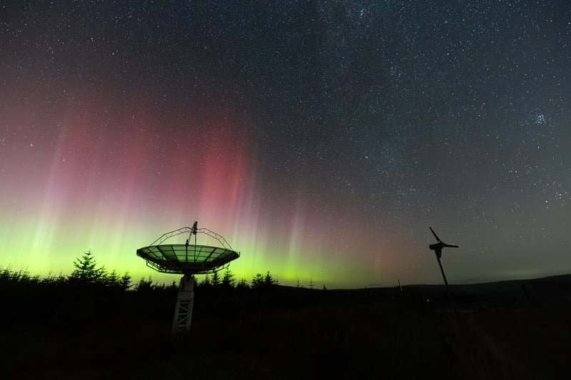 The Northern Lights captured by Kielder Observatory volunteer Michael Auton.