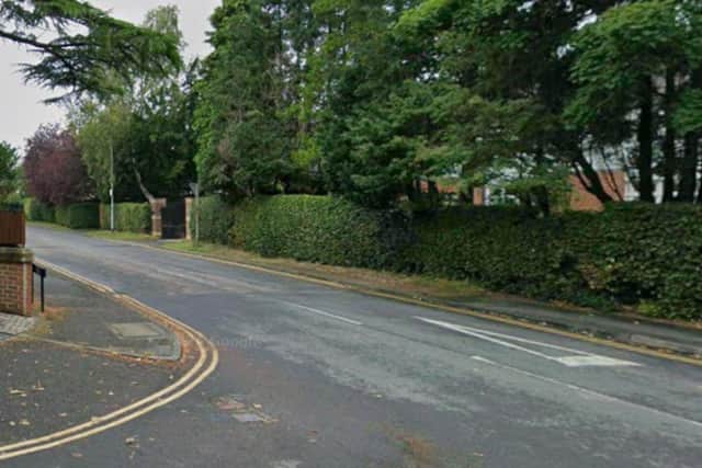 The partly built house is located on Runnymede Road.