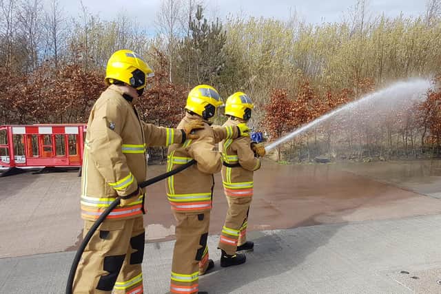 Training at Northumberland Fire and Rescue Service.