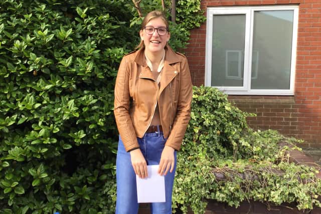 Megan McGarvey achieved nine GCSEs. Results: Biology 8, Chemistry 8, English Language 8, English Literature 7, French 8, Geography 8, History 6, Maths 6, and Physics 8. Her next move is into Sixth Form at James Calvert Spence College.
