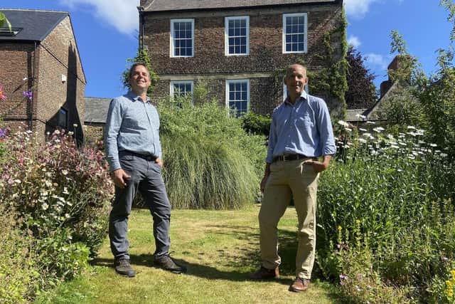 Eric Wilton, general manager, South of Tyne portfolio, National Trust (left) and Mike Innerdale, regional director, National Trust, at Crook Hall, in Durham.