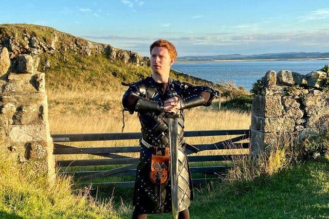 Tour guide Rob Lundgren Jones brings history to life with his themed tours of Northumberland which see him dress up as a Viking or Ron Weasley from Harry Potter.