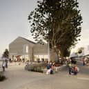 A CGI of the proposed new culture hub.