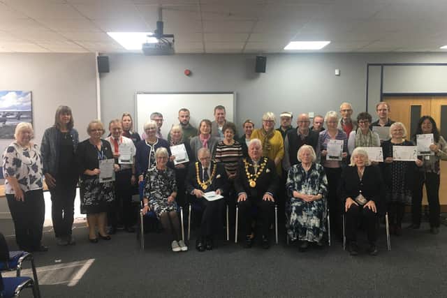 The Berwick in Bloom group held its own ceremony following a plethora of accolades at the 2021 Northumbria in Bloom awards. Picture by Robert Leetham.