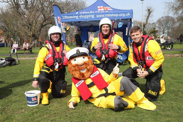 Crew from Blyth RNLI collecting at the event.