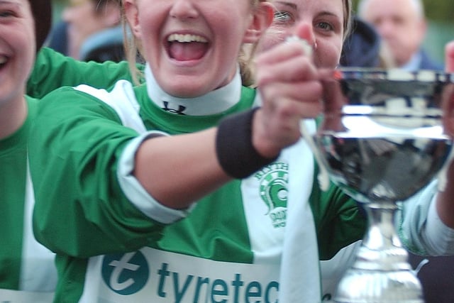 Blyth Spartans Ladies played Whitley Bay Women in the Northumberland FA Women's Cup Final, and thrashed them 4-2.