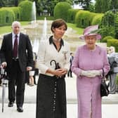 Queen Elizabeth II at The Alnwick Garden in 2011.
