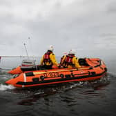 Seahouses inshore lifeboat at Holy Island causeway. File image (Seahouses RNLI)