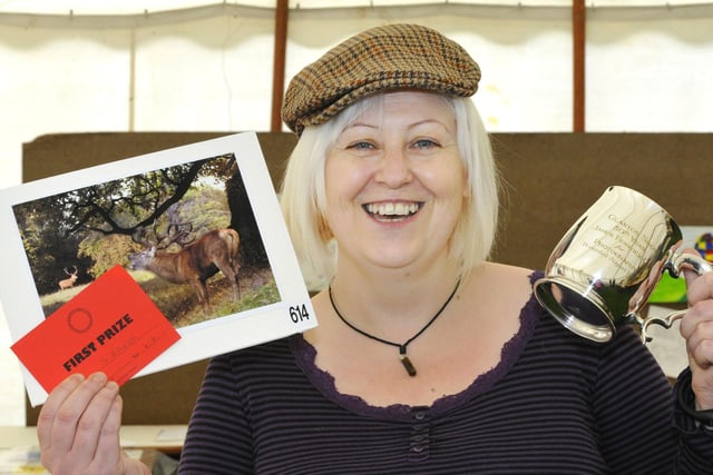 Susan Baker was delighted to win the photography cup.