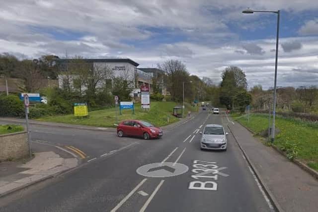 Traffic lights are set to be put in place on Dark Lane by the junction with the Morpeth NHS Centre. Picture from Google.